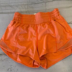 lululemon athletica Tangerine Athletic Shorts